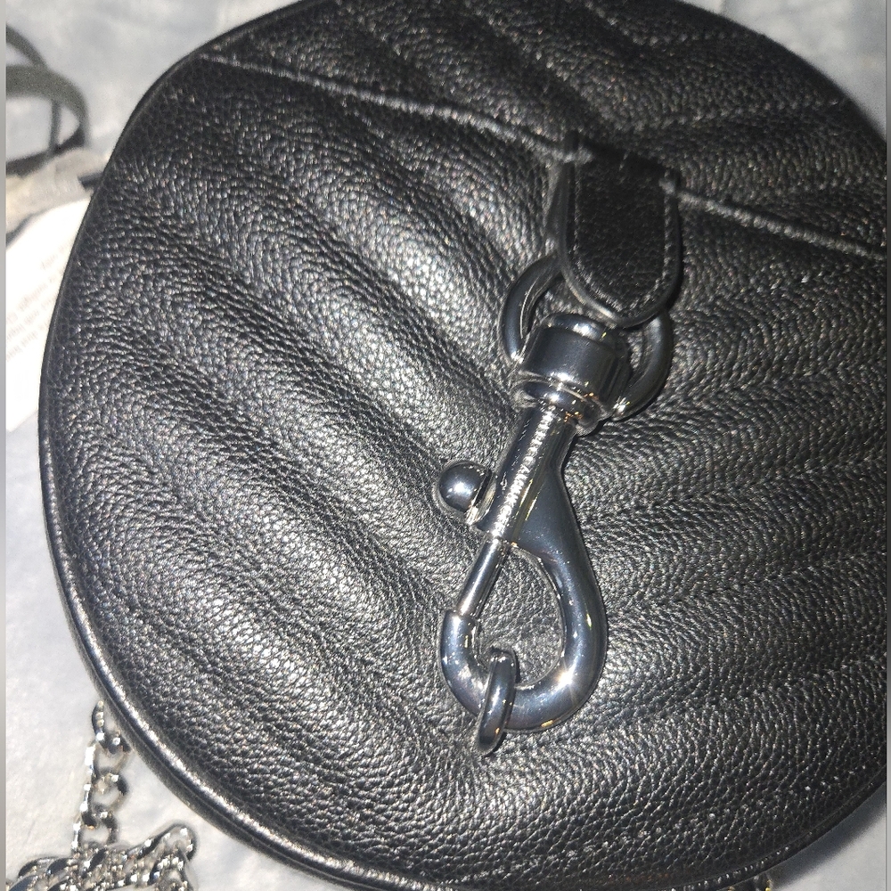 Rebecca Minkoff Black Mini Bag with Silver Hardware